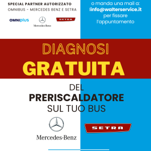 diagnosi gratuita del preriscaldatore su bus mercedes benz e setra